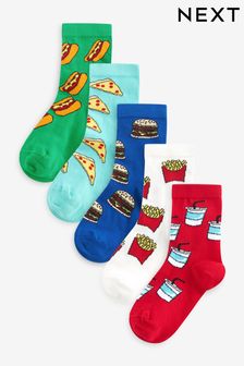Bright Food Graphic Cotton Rich Socks 5 Pack (118664) | ￥1,470 - ￥1,820