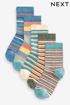 Stripe Cotton Rich Socks 5 Pack (118897) | BGN 23 - BGN 29