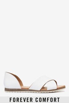 Chaussures à brides croisées en deux parties