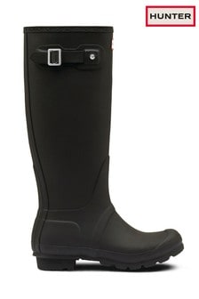 黑色 - Hunter女裝原裝啞面長筒雨靴 (119320) | HK$1,388