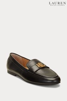 Black - Lauren Ralph Lauren Brown Averi Leather Loafers (119449) | kr2 550