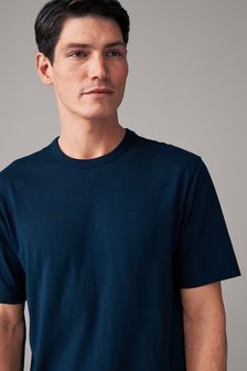 Темно-синий - Everyday Crew Neck T-shirt (120506) | €6
