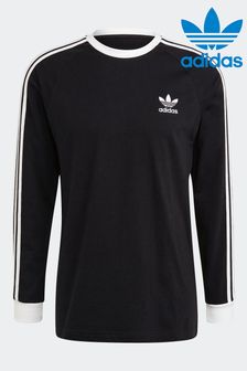 adidas originals Brown 3-Stripes Long-Sleeved T-Shirt (121182) | €41