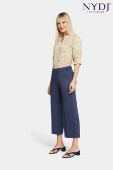 Широкие льняные брюки карго-капри Nydj (121250) | €75