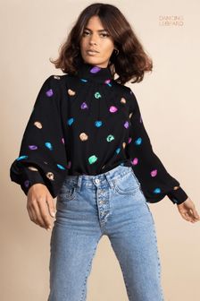 Dancing Leopard Margo Pintuck Blouse