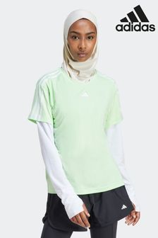 adidas Green Aeroready Train Essentials 3-Stripes T-Shirt (121525) | €26