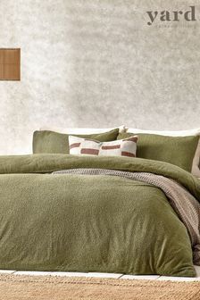 Yard Olive Boucle Textured Duvet Cover Set (122579) | €52 - €87