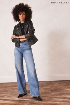 Mint Velvet широкие джинсы цвета индиго (122778) | €131
