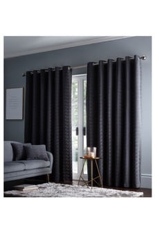 Studio G Charcoal Lucca Eyelet Curtains (123028) | €122 - €193