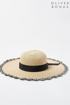 Бежевая шляпа с фигурными краями Oliver Bonas (123581) | €19