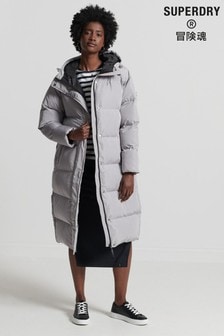 Серый - Дутое удлиненное пальто Superdry Studios (123937) | €90