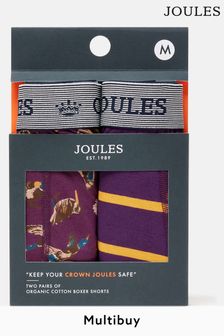 Joules Crown Joules Game For It Cotton Boxer Briefs (2 Pack) (124116) | OMR10