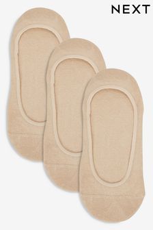 Nude Low Cut Invisible Footsie Socks 3 Pack (124172) | 31 QAR