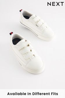 White Wide Fit (G) Strap Touch Fastening Shoes (124433) | 15 € - 21 €