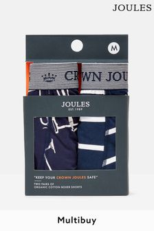 美妙騎行 - Joules Crown Joules棉質四角褲 (2件包) (124517) | NT$930