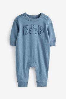 Gap Blue Logo Baby Sleepsuit (Newborn-24mths) (124918) | €20.50
