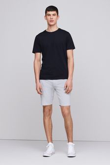 Черный - Стандартный крой - Базовая футболка с круглым вырезом (124922) | €11