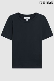 Reiss Navy Bless Teen Crew Neck T-Shirt (126009) | $25