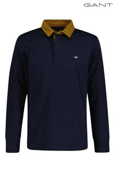 GANT Blue Corduroy Collar Rugby Shirt (126503) | KRW213,500