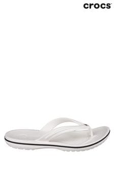White - Crocs™ Black Crocband™ Flip Flops (127481) | kr550