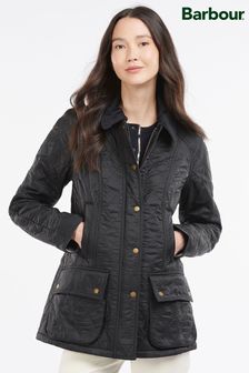 Barbour® Black Beadnell Diamond Quilted Polar Jacket (127645) | ₪ 977