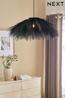 Faux Pampas Grass Easy Fit Pendant Lamp Shade (127925) | kr810