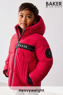 Next red puffer jacket shop