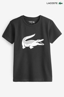 Lacoste Childrens Large Croc Graphic Logo T-Shirt (128924) | KRW74,700 - KRW85,400