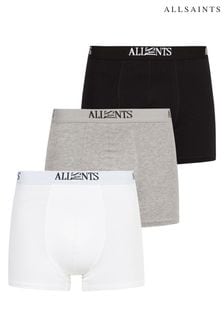 AllSaints Black/White Wren Boxers 3 Pack (129555) | $67