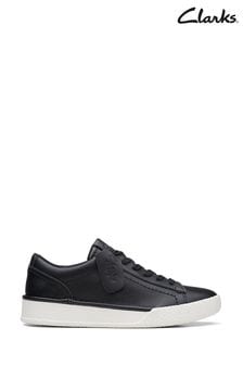 Clarks Black Leather Craft Cup Walk Trainers (12J976) | €103