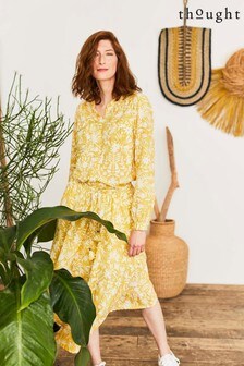 Thought Yellow Otomi Tiered Skirt (130940) | €39