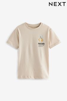 Stone Licensed Pokemon Back Print Short Sleeve T-Shirt (4-16yrs) (131137) | €16 - €20