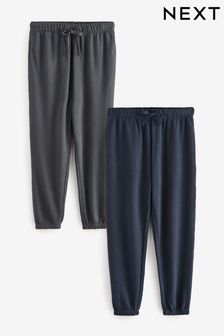 Navy Blue/Grey Waffle Pyjama Bottoms 2 Pack (131242) | $59