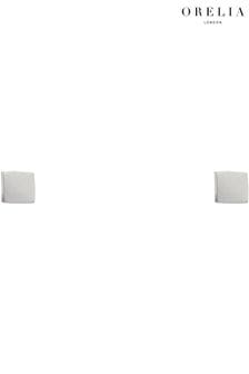 Orelia & Joe Silver Plated Metal Square Stud Earrings (132082) | ￥2,640