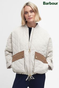 Barbour® White ReEngineered Bowhill Bomber Style Quilted Jacket (132111) | €308