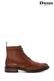 Dune London Brown Eyelet Colonies Brogue Boots (132903) | NT$7,000