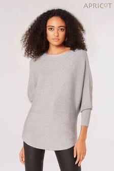 Apricot Ribbed Batwing Top
