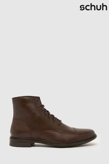 חום - Schuh Deacon Leather Lace Boots (133417) | ‏352 ‏₪
