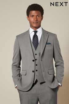 Grey coat white shirt on sale