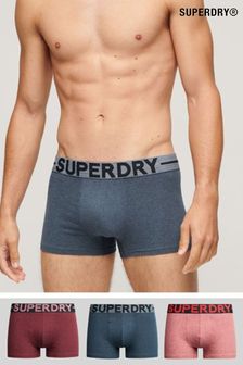 Superdry Blue Organic Cotton Trunks Triple Pack (134713) | kr488