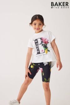 Baker by Ted Baker Navy Graphic T-Shirt And Leggings Set (134783) | €37 - €47