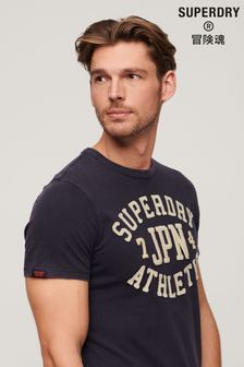 Marineblau - Superdry Vintage Athletic T-Shirt (134973) | 53 €