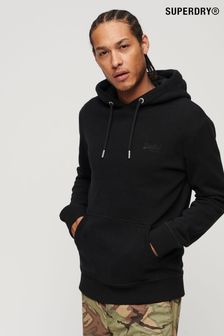 Negro - Sudadera con capucha y cremallera con logo básico de Superdry (135119) | 80 €