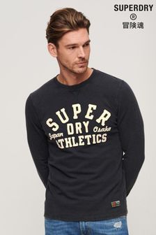 Superdry Black Athletic Long Sleeve Top (135154) | AED250