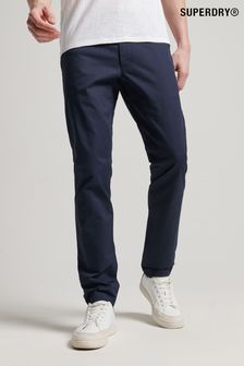 Superdry Blue Slim Tapered Stretch Chinos Trousers (136328) | €72