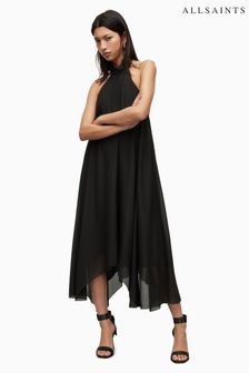 AllSaints Black Alaya Dress (136597) | kr5,179
