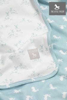 The Little Tailor Blue Baby Soft Jersey Easter Bunny Print Blanket (136669) | €21