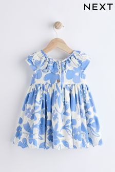Blue/White Baby Broderie Dress (0mths-2yrs) (136909) | 119 SAR - 131 SAR