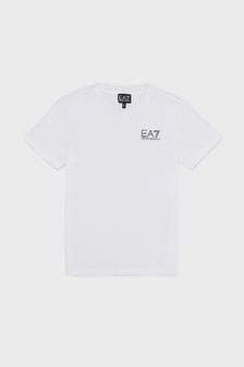 Weiß - Emporio Armani EA7 Core ID T-Shirt für Jungen (137238) | 50 €