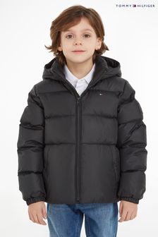 Черная дутая куртка для мальчиков Tommy Hilfiger Essential (137436) | €199